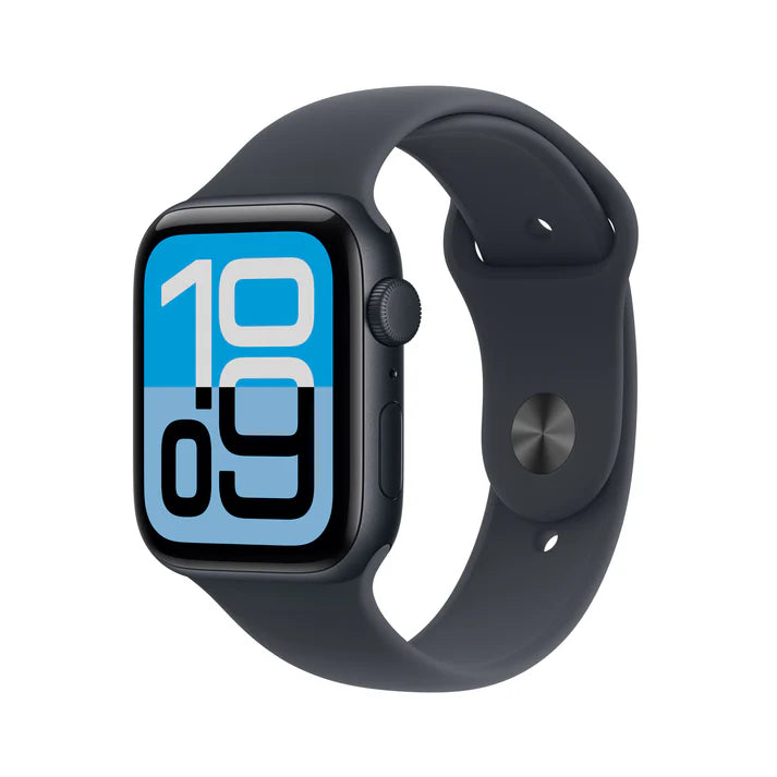 Apple Watch SE 3 GPS ألمنيوم لون Midnight مع حزام رياضي