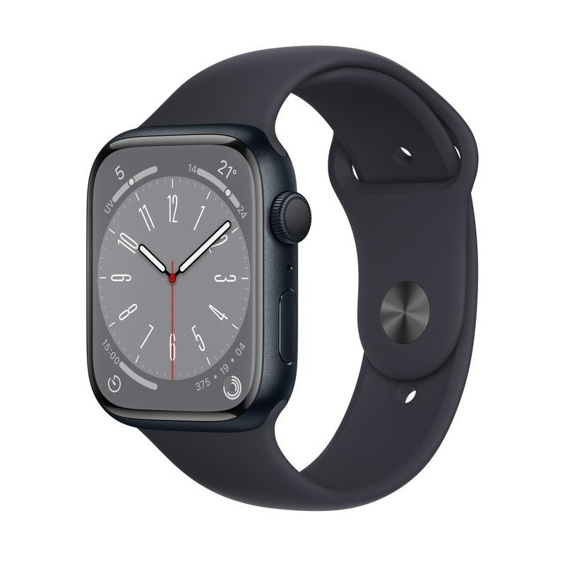 Apple Watch Series 8 GPS Midnight Aluminium Case مع Sport Band