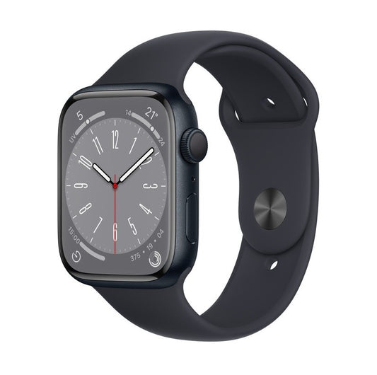 Apple Watch Series 8 GPS Midnight Aluminium Case مع Sport Band