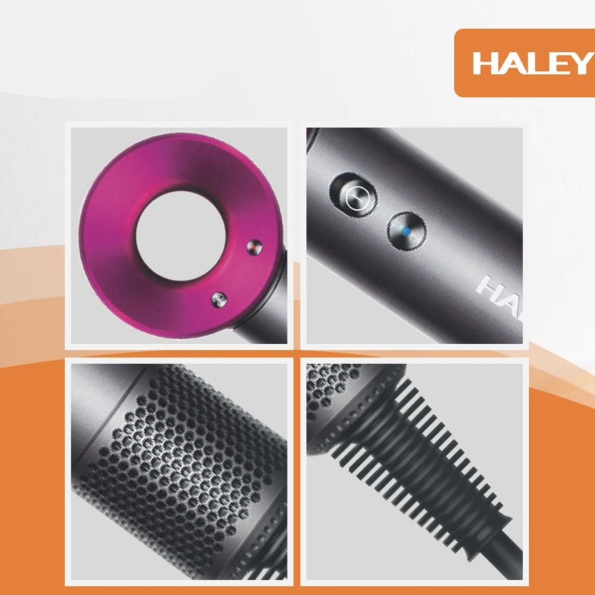 سشوار تجفيف الشعر بقوة 1600 واط و3 سرعات مع تقنية الأيونات ماركة HALEY سشوار تجفيف الشعر بقوة 1600 واط و3 سرعات مع تقنية الأيونات ماركة HALEY