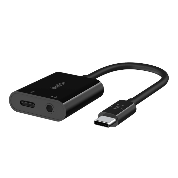 محول صوت وشحن USB-C من Belkin موديل NPA004btBK – 60 واط