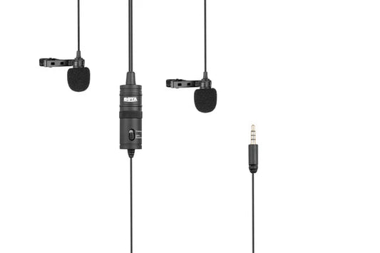 ميكروفون لافالير BY-M1DM Dual من BOYA – لشخصين