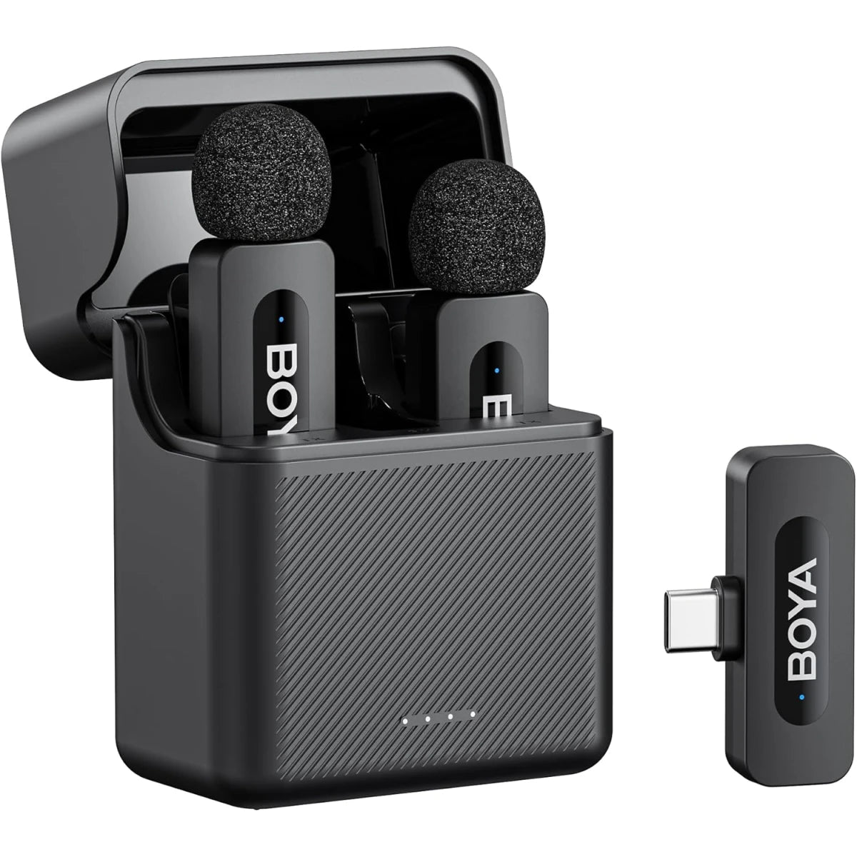 ميكروفون لاسلكي BY-V30 Type من BOYA – مدى 100 متر، USB-C