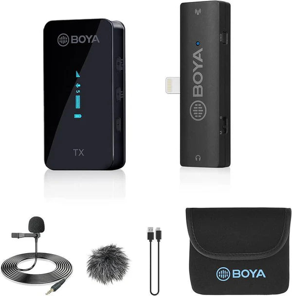 ميكروفون لاسلكي BY-XM6-S3 من BOYA – USB-C، لشخصين