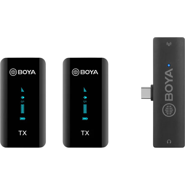 ميكروفون لاسلكي BY-XM6-S6 من BOYA – USB-C، لشخصين