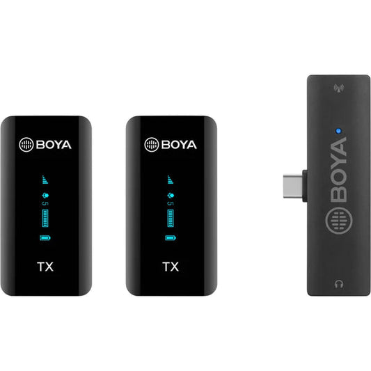 ميكروفون لاسلكي BY-XM6-S6 من BOYA – USB-C، لشخصين