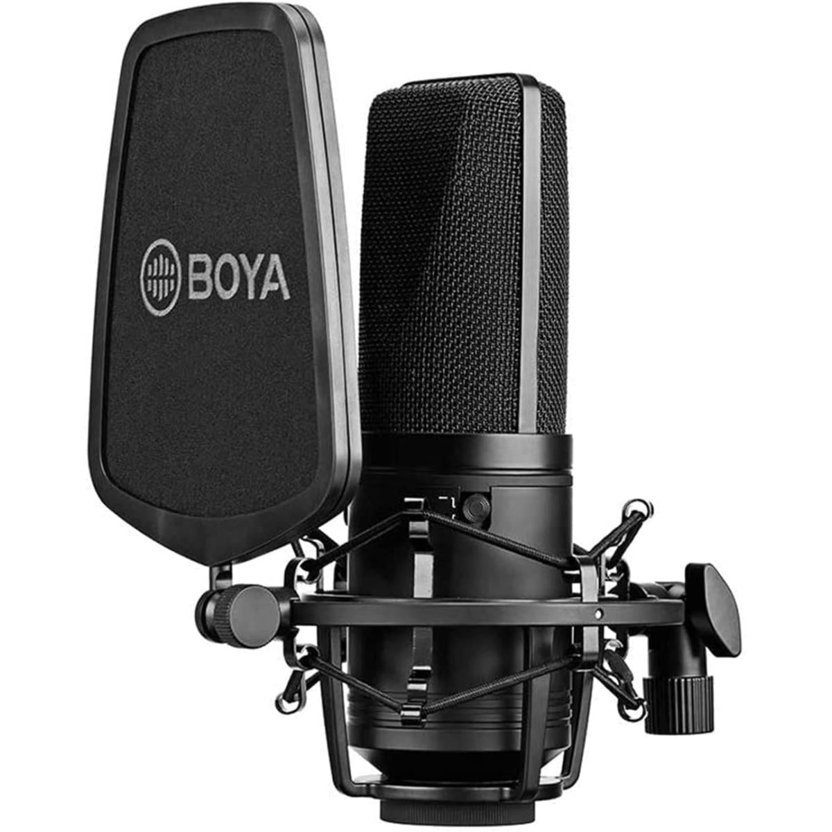 ميكروفون مكثف Large Diaphragm Condenser من BOYA للتسجيل وصناعة المحتوى