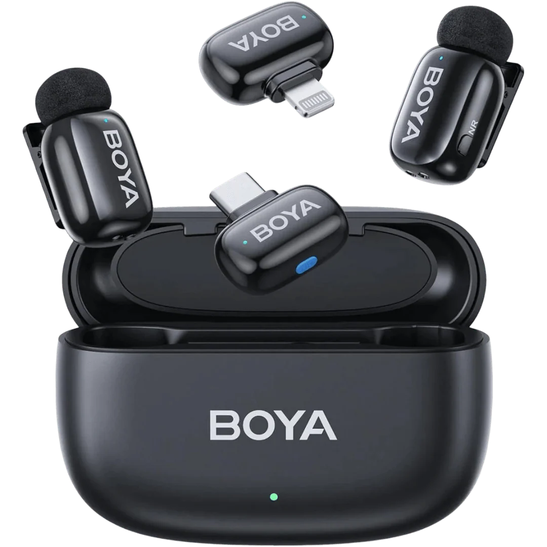 ميكروفون لاسلكي Mini 12 Dual من BOYA – USB-C، للآيفون، لشخصين