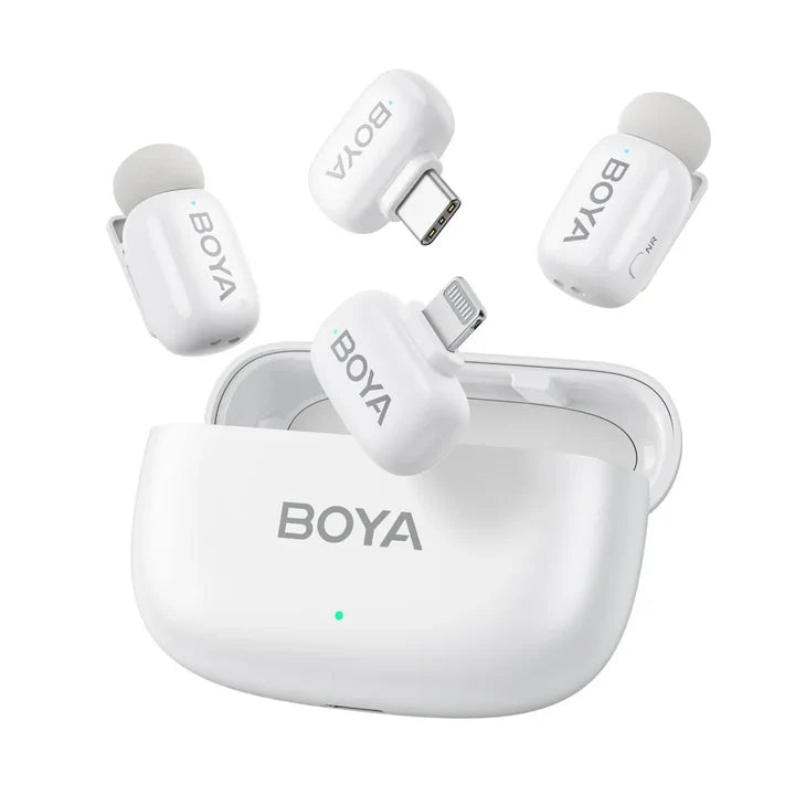 ميكروفون لاسلكي Mini 13 Dual من BOYA – USB-C، للآيفون، لشخصين
