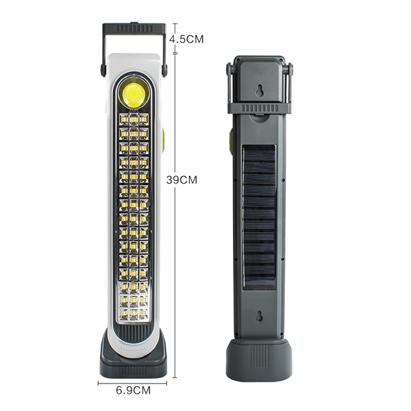مصباح طوارئ LED يعمل بالطاقة الشمسية وقابل للشحن USB – إضاءة قوية للتخييم والطوارئ مصباح طوارئ LED يعمل بالطاقة الشمسية وقابل للشحن USB – إضاءة قوية للتخييم والطوارئ