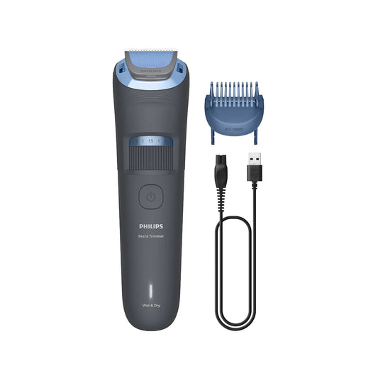 ماكينة حلاقة اللحية مع 20 إعداد طول ببطارية تدوم 60 دقيقة ومقاومة للماء 100% ماركة Philips