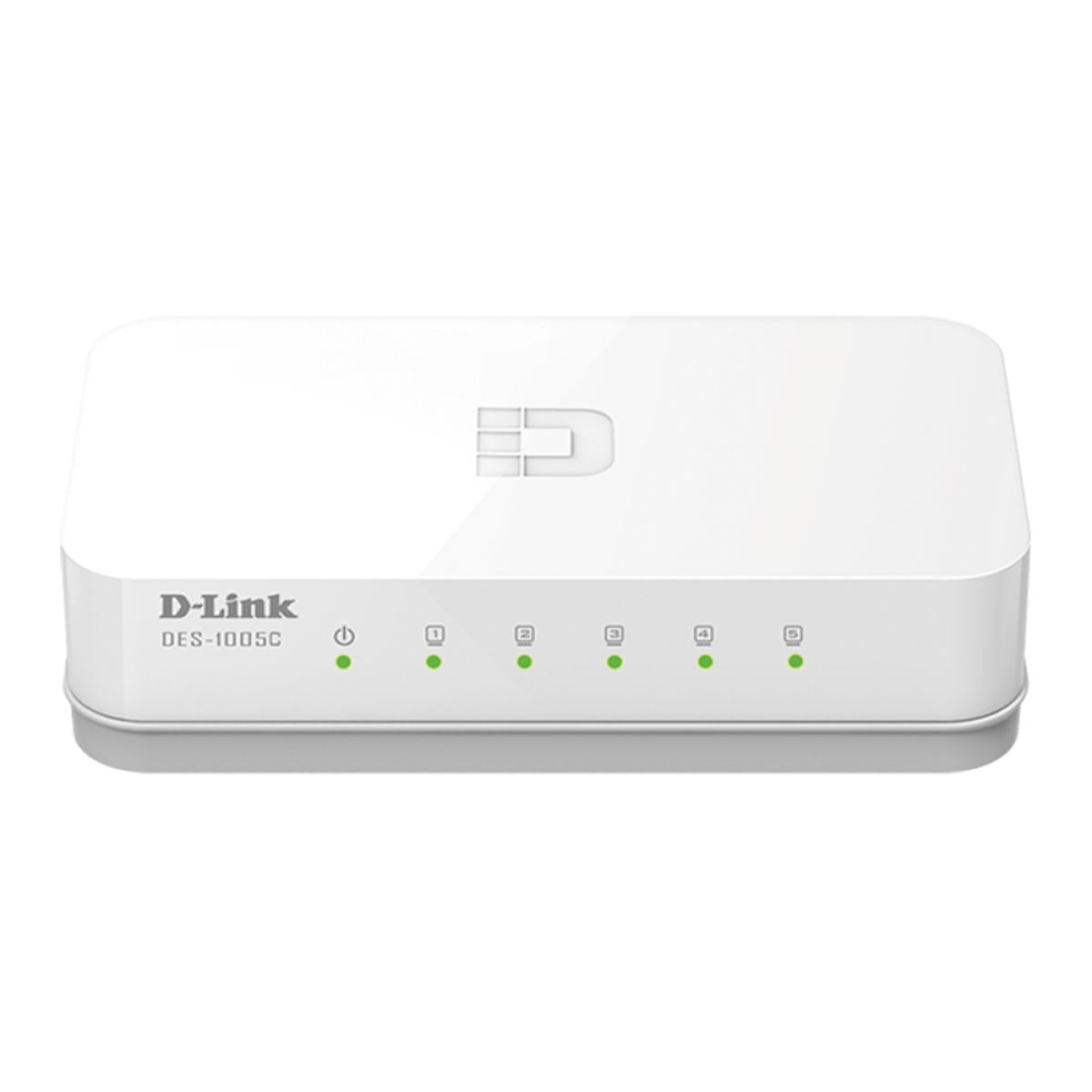 سويتش شبكة من D-Link موديل DES-1005C – 5-Port، 10/100 Mbps