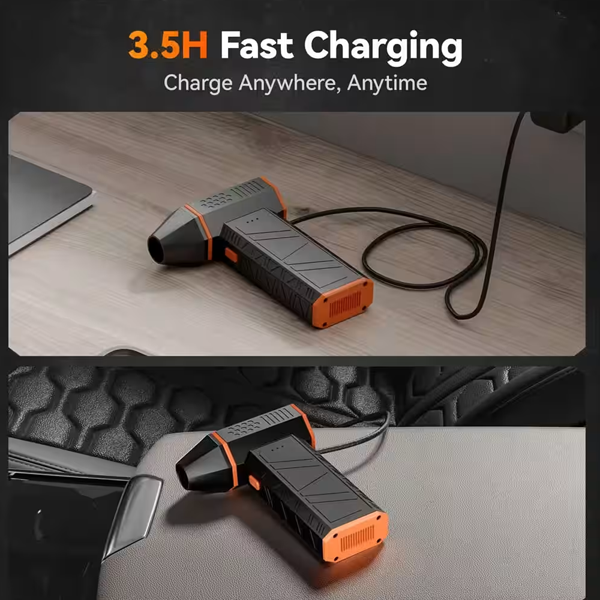 منفاخ هواء كهربائي Wolfbox MF50 – مكنسة غبار لاسلكية قوية لتنظيف الكمبيوتر والسيارة منفاخ هواء كهربائي Wolfbox MF50 – مكنسة غبار لاسلكية قوية لتنظيف الكمبيوتر والسيارة