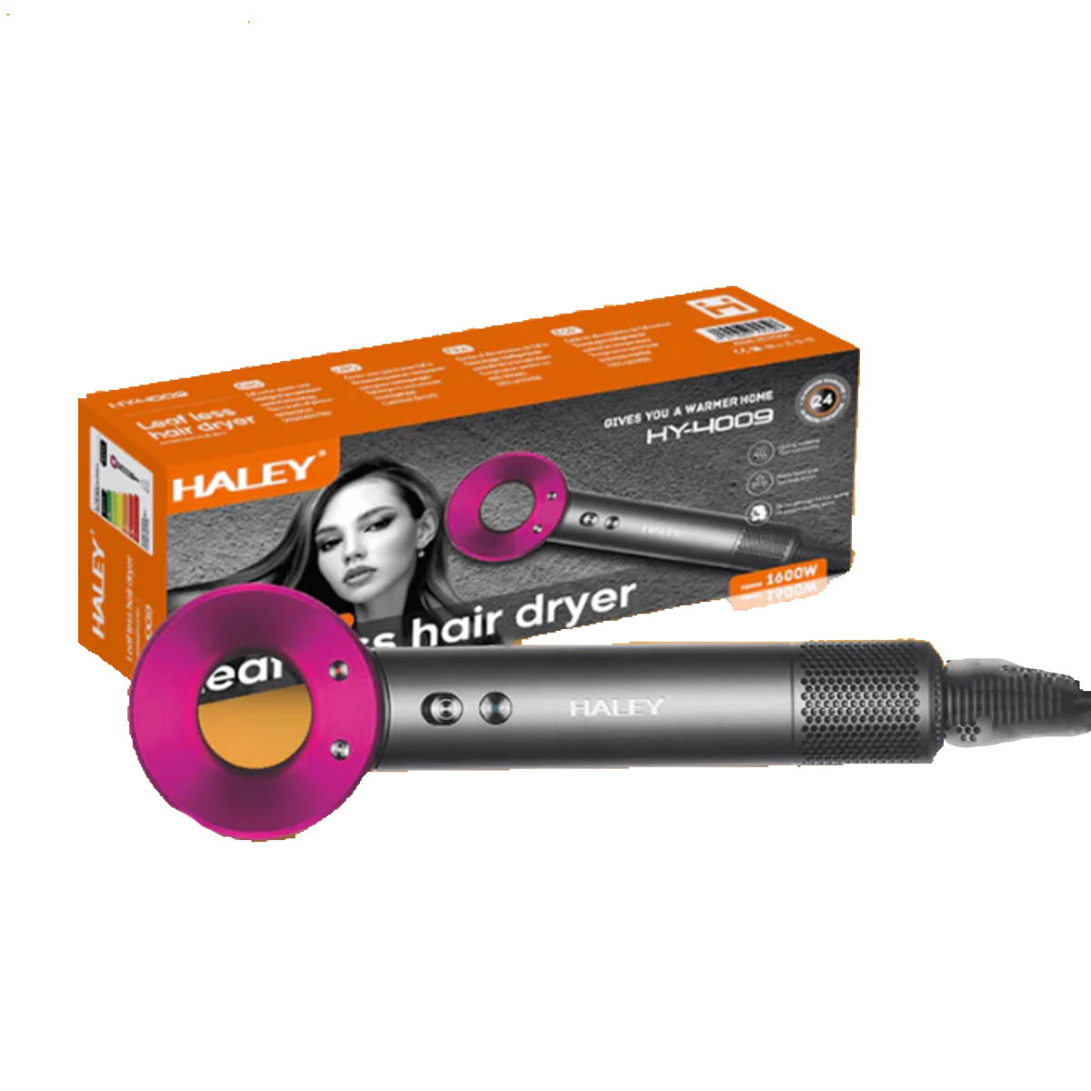 سشوار تجفيف الشعر بقوة 1600 واط و3 سرعات مع تقنية الأيونات ماركة HALEY سشوار تجفيف الشعر بقوة 1600 واط و3 سرعات مع تقنية الأيونات ماركة HALEY