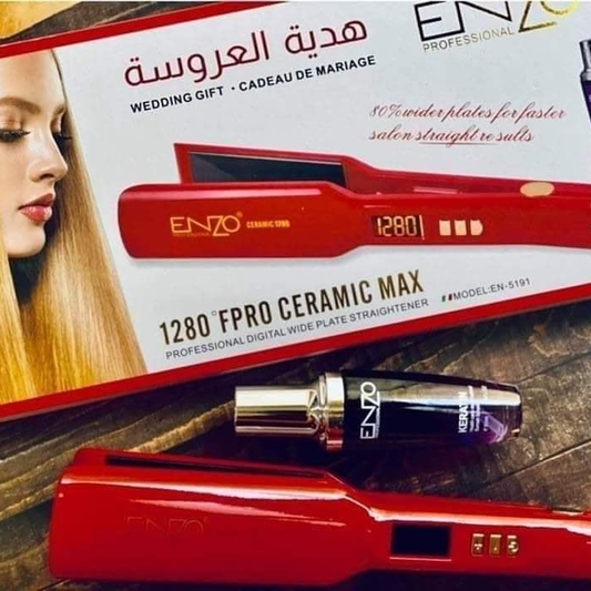 ستريتر مملس الشعر للكيراتين " 1280 فهرنهايت " ماركة ENZO الايطالية EN-5191