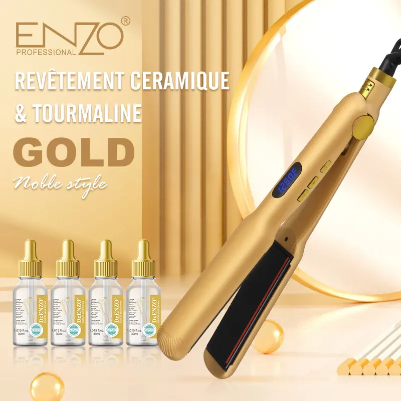 ستريتر سحب الشعر الايطالي بهيكل من السيراميك ماركة ENZO موديل EN-3982