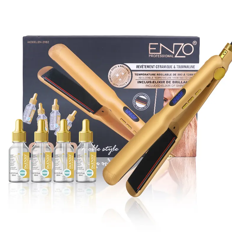 ستريتر سحب الشعر الايطالي بهيكل من السيراميك ماركة ENZO موديل EN-3982
