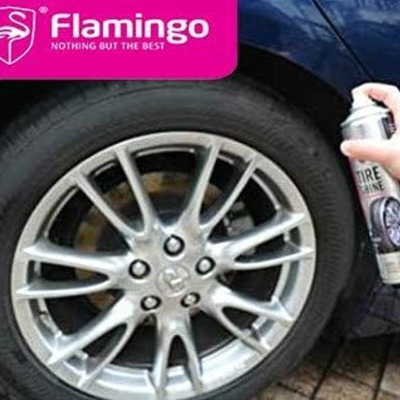 فوم لتلميع وتنظيف اطارات السيارات المقاوم للماء 500 مل من FLAMINGO فوم لتلميع وتنظيف اطارات السيارات المقاوم للماء 500 مل من FLAMINGO