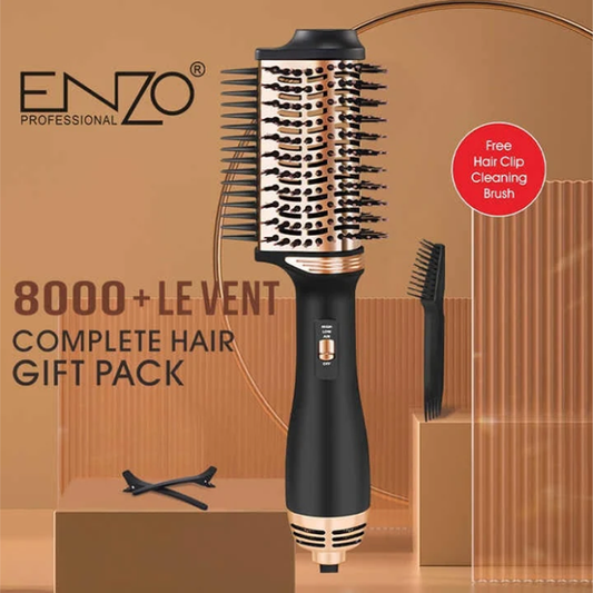 مشط/فرشاة كهربائية ايطالية لـ تجفيف الشعر قوة " 1000 واط " ماركة ENZO