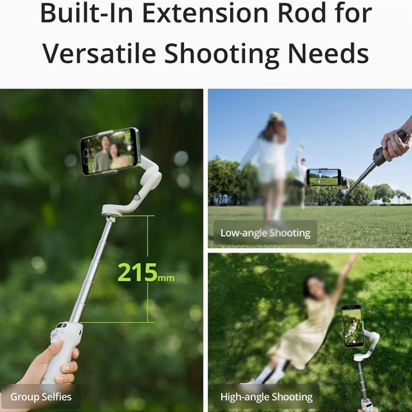ستاند تثبيت الهواتف الذكية مع ميزة التتبع الذكي ActiveTrack 6.0 ماركة DJI Osmo Mobile 6 ستاند تثبيت الهواتف الذكية مع ميزة التتبع الذكي ActiveTrack 6.0 ماركة DJI Osmo Mobile 6