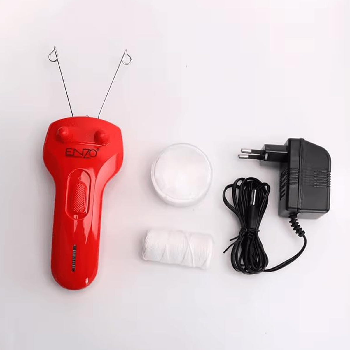 ماكينة خيط لإزالة شعر الوجه من جذوره بخيوط قطنية ماركة ENZO ماكينة خيط لإزالة شعر الوجه من جذوره بخيوط قطنية ماركة ENZO