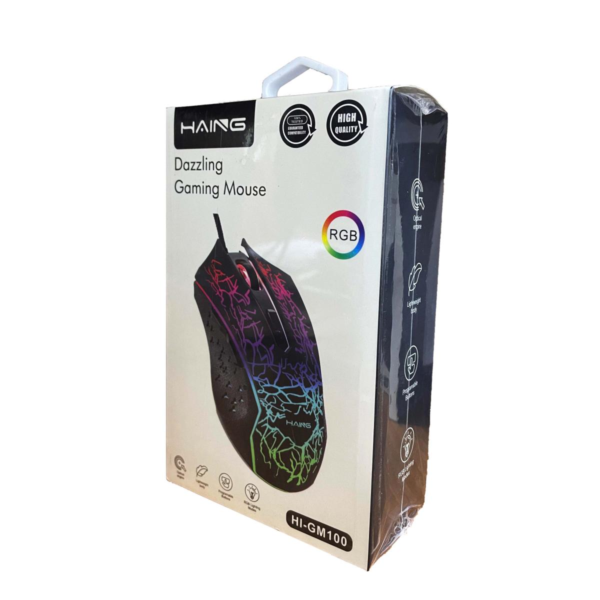 ماوس ألعاب من HAING GM100 RGB للألعاب سلكي ماوس - صورة 2