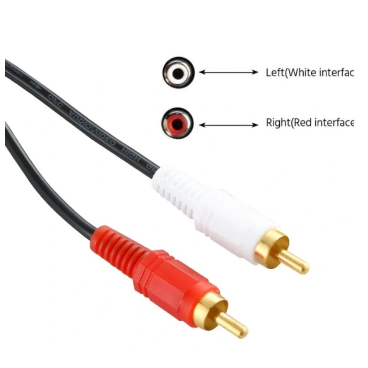 كيبل من HAING HI-0202-RCA 2 RCA Male to 2 RCA Male كيبل صوت – 1.5M موديل HI-0202-RCA-1.5M - صورة 2