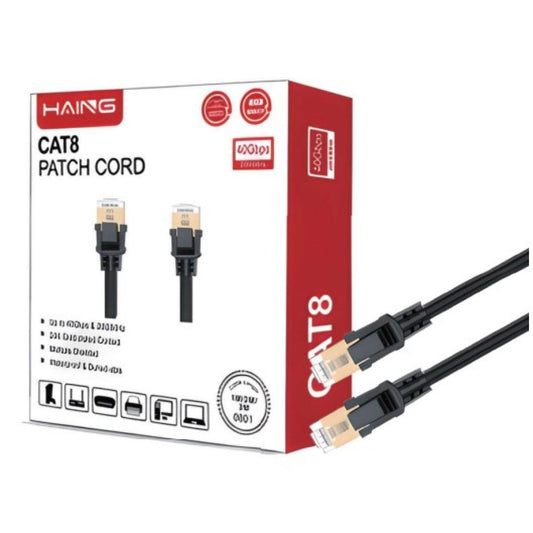 كيبل من HAING High-Quality Cat8 شبكة إيثرنت - 3M موديل HI-0801-CAT8-3M - صورة 2