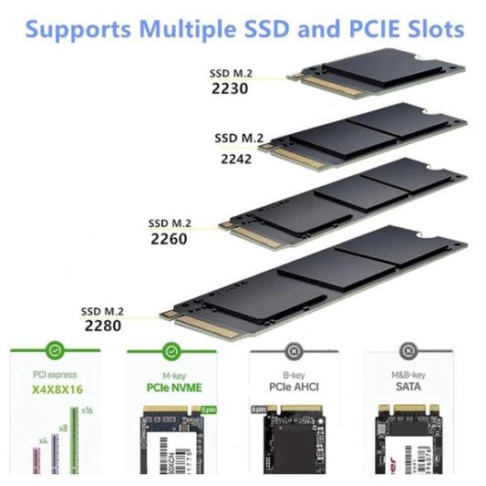 بطاقة توسعة كمبيوتر من HAING HI-1008-PCM M.2 NVME to PCI-E3.0X4 Express Card - صورة 2