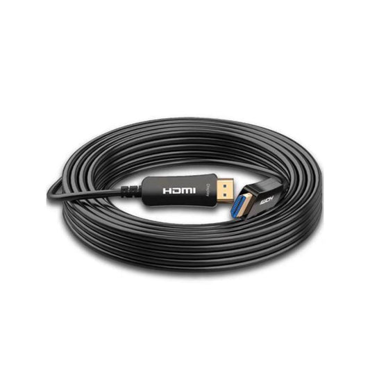 كيبل من HAING 100M Fiber Optic HDMI Cable | 4K 60Hz with HDR10 & Dolby Vision موديل HI-AOC03-100M - صورة 1