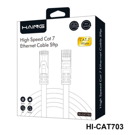 كيبل من HAING عالي السرعة 10 Gbps SFTP CAT7 شبكة إيثرنت – 5M موديل HI-CAT703-5M - صورة 1