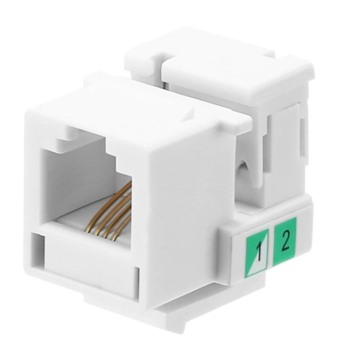 وصلة شبكة من HAING HI-KJ01 CAT3 RJ11 Punch Down Keystone Jack - صورة 2