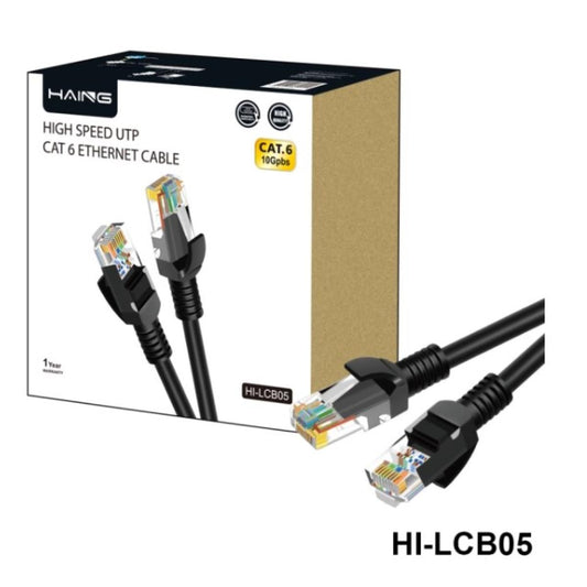 كيبل شبكة Cat6 بسرعة 1Gbps بطول 30 متر من HAING موديل HI-LCB05-30M - صورة 1
