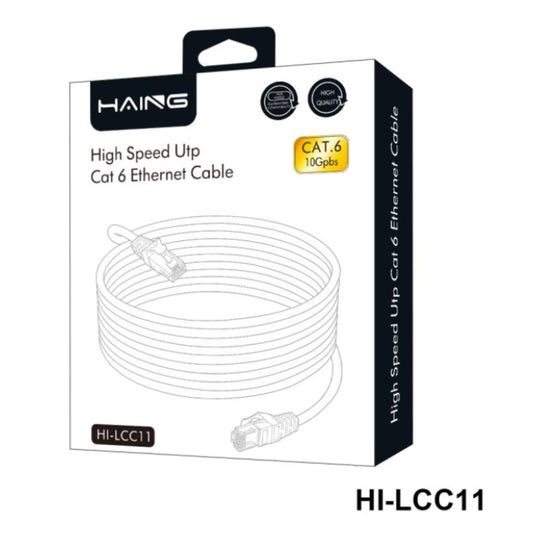 كيبل من HAING HI-LCC11-0.5M Cat 6 26 AWG 1 Gbps شبكة إيثرنت 0.5M - صورة 1