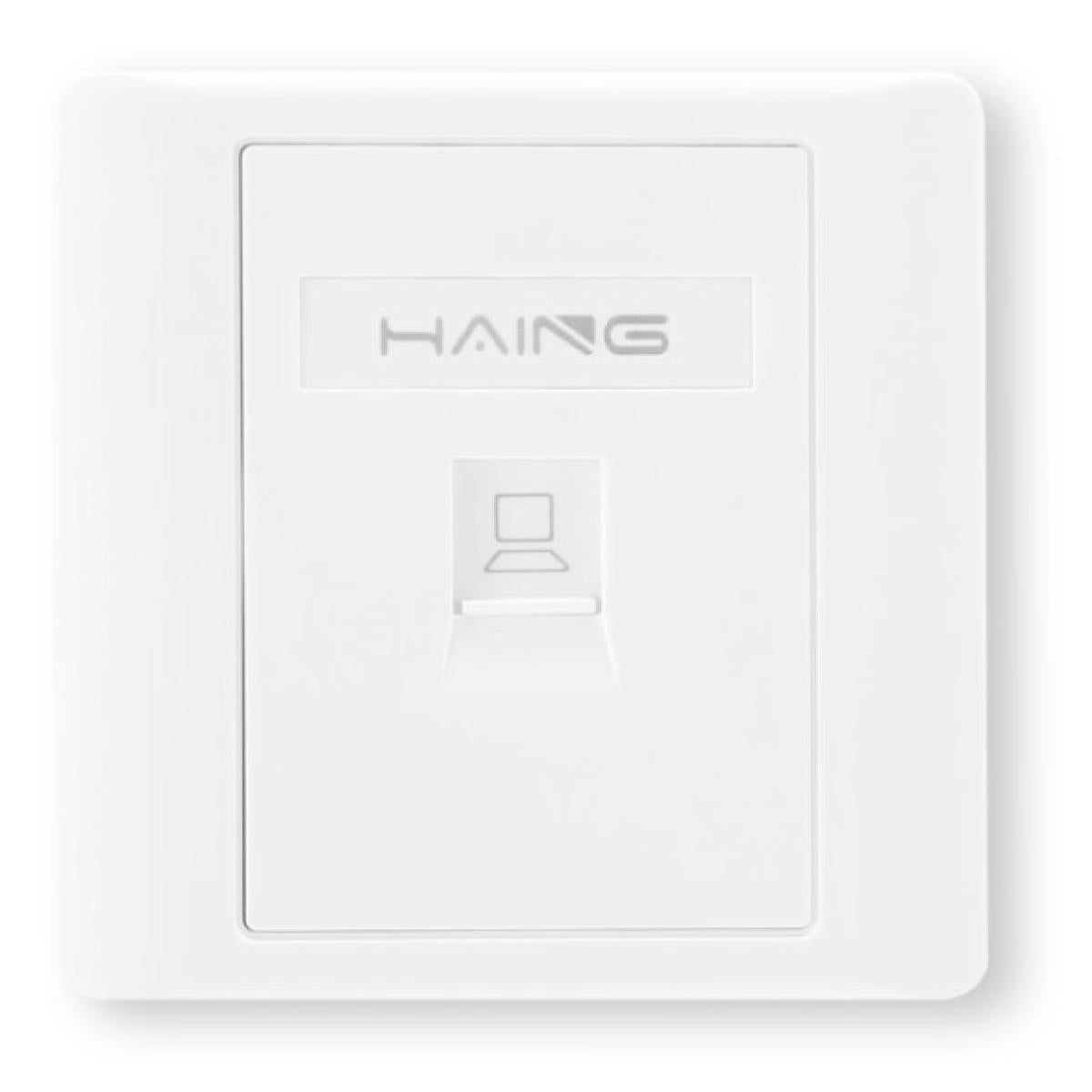 واجهة شبكة من HAING HI-WP01 RJ45 Single Port Faceplate 8.6x8.6cm - صورة 1