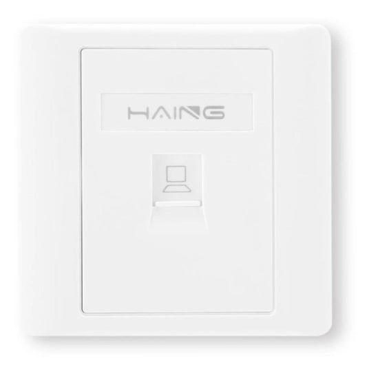 واجهة شبكة من HAING HI-WP01 RJ45 Single Port Faceplate 8.6x8.6cm - صورة 1
