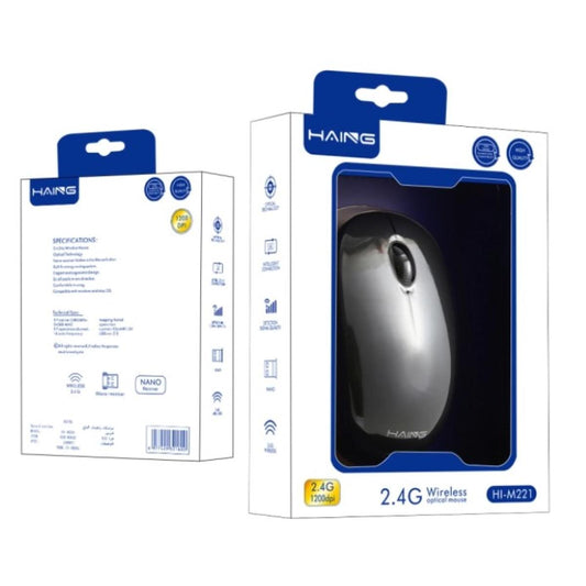 ماوس كمبيوتر من HAING HI-M221 2.4G لاسلكي Optical ماوس موديل MOUSE-M221 - صورة 1