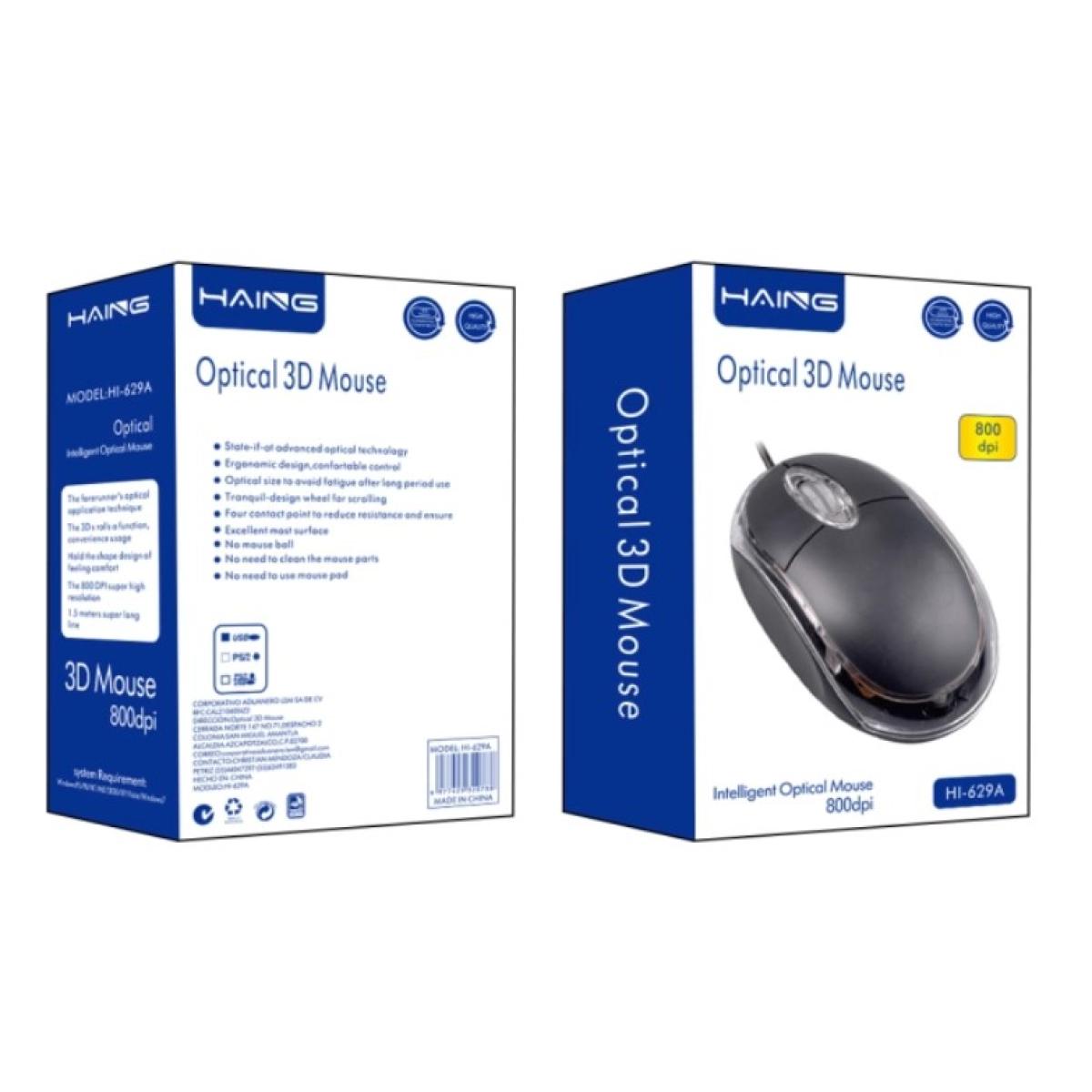 ماوس كمبيوتر من HAING HI-629A USB Optical ماوس | Precise & Ergonomic موديل MOUSE-USB-MINI. - صورة 1