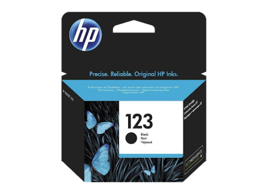 خرطوشة حبر HP 123 أسود أصلية F6V17AE