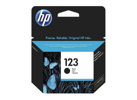 خرطوشة حبر HP 123 أسود أصلية F6V17AE