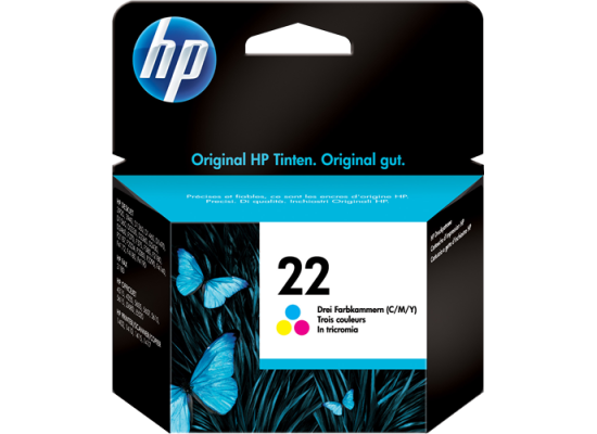 خرطوشة حبر HP 22 ملونة أصلية C9352AE