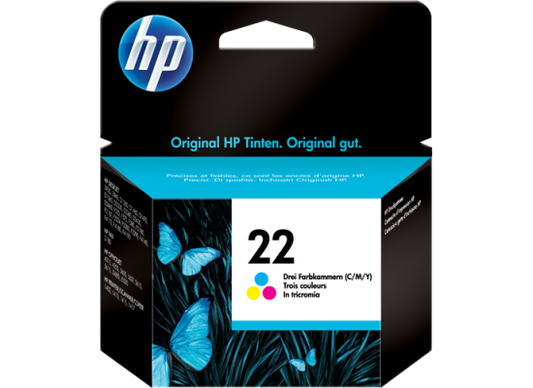 خرطوشة حبر HP 22 ملونة أصلية C9352AE