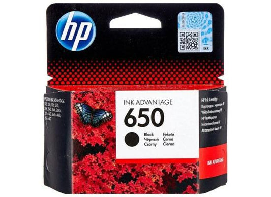 خرطوشة حبر HP 650 أسود أصلية CZ101A