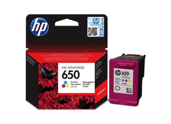 خرطوشة حبر HP 650 ملونة أصلية CZ102A