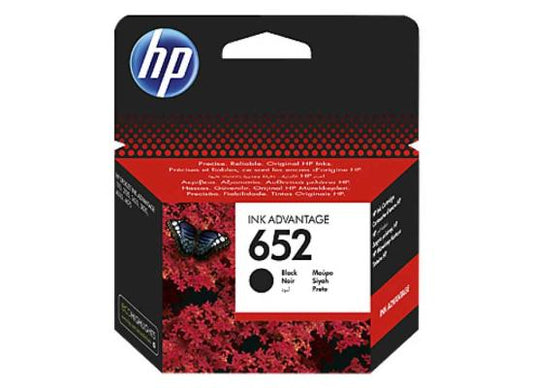 خرطوشة حبر HP 652 أسود أصلية F6V25AE
