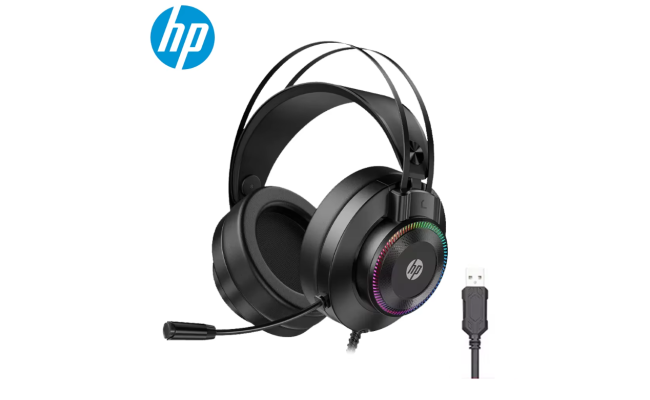 سماعة ألعاب HP H220G بإضاءة RGB
