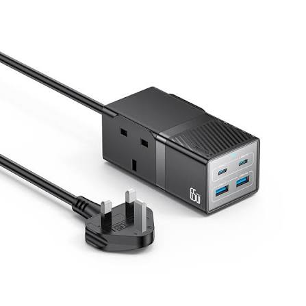 وصلة كهرباء YESIDO MC36 EU 65W PD رباعية المنافذ C+C+A+A سلك نحاس خالص 1.5 متر