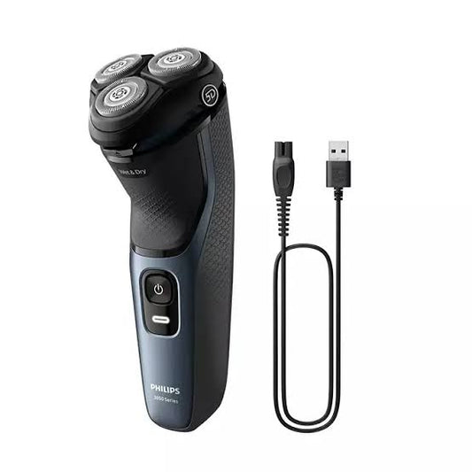 ماكينة حلاقة كهربائية رجالية برؤوس خماسية الأبعاد للاستخدام الجاف والرطب ماركة Philips
