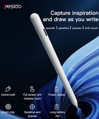 قلم لمس ذكي نشط ST07 Type-C للآيباد باستخدام حتى 9 ساعات ببطارية 150mAh ماركة Yesido قلم لمس ذكي نشط ST07 Type-C للآيباد باستخدام حتى 9 ساعات ببطارية 150mAh ماركة Yesido