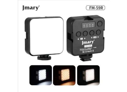 إضاءة فيديو Jmary FM-59R صغيرة